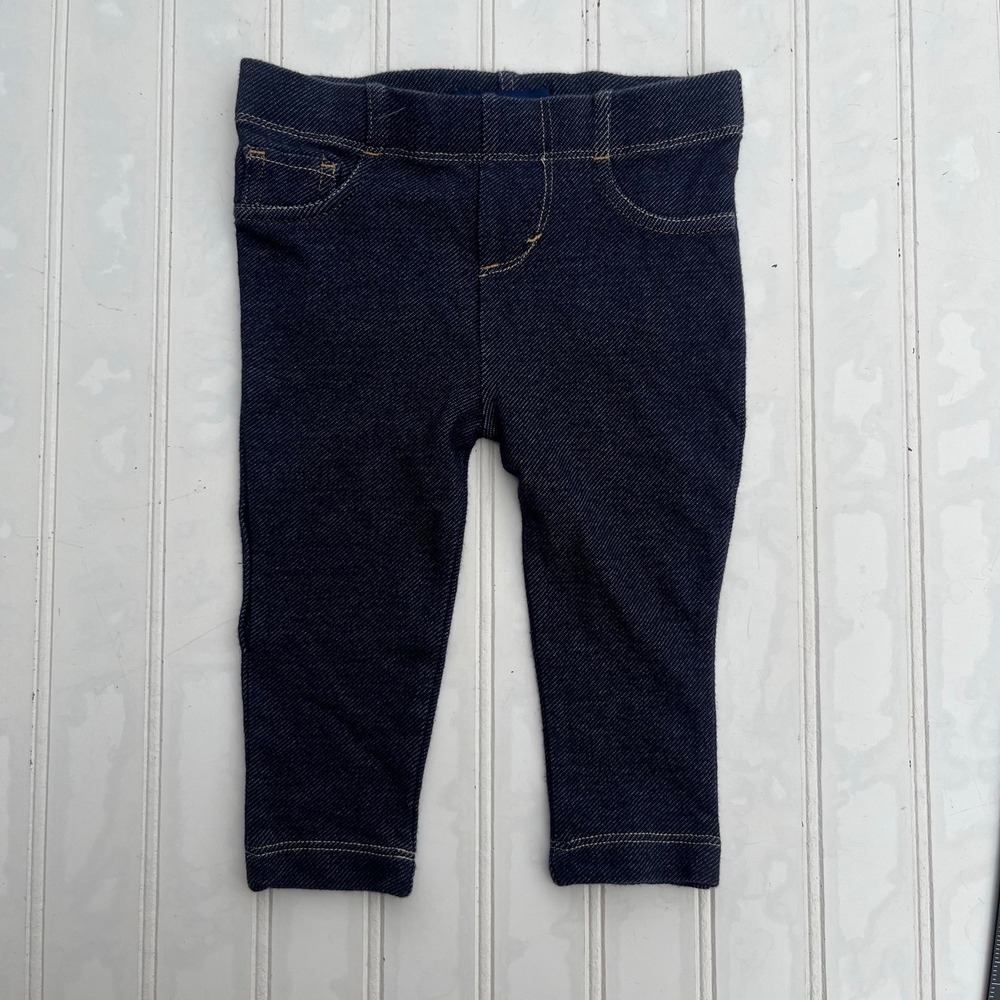 Levis Toddler Girls Dark Wash Denim Jeans Legging Pull On Jeggings 18M 9527-336